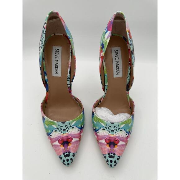 Steve Madden Varcityy Floral Heel Size 7.5 - Picture 1 of 6